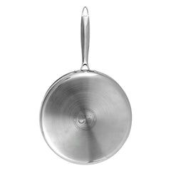 Vinod Platinum Triply Saute Pan with Lid- 24 cm (Induction Friendly)