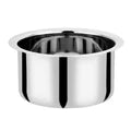 VINOD Stainless Steel Induction Friendly Flat Bottom Tope without Lid with Mirror Finish Premium Grade Steel