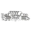 VINOD 50 Pieces Laser Stainless Steel Dinner Set, Rust-free Heavy Gauge steel, Durable, Dishwasher safe and ISI certified