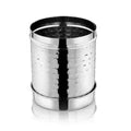 VINOD Stainless Steel Hammered Deep Dabba Set of 3 - Capacity: 350 ml, 500 ml and 750 ml with High Grade steel, Airtight Lids & Rust Free