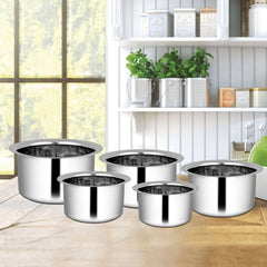 Jagdamba Cutlery Private Limited Cookware 5 PCS Patila Set
