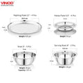 VINOD 24 Pieces Stainless Steel Dinner Set, Durable, Mirror Finish High Quality Steel, Rust-free, Dishwasher safe and ISI Certified