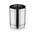 VINOD Stainless Steel Russian Deep Dabba Set of 5 - 1000 ml, 1400 ml, 1800 ml, 2300 ml and 3000 ml with Heavy Gauge Steel, Airtight Lids