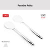 Vinod Stainless Steel Paratha Palta 31 cm Cooking Turner for Chapati, Dosa, Uttapam, Roti & Paratha Flat Plain Cooking Spoon Steel Spatula I Must Have Kitchen Tools I Set of 2