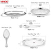 VINOD 37 Pieces Stainless Steel Dinner Set, Heavy Gauge, Rust-free, Tough & Strong, Durable, Dishwasher safe and ISI certified