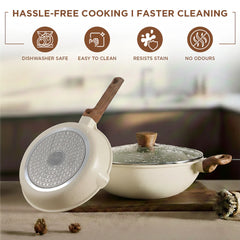 Vinod Di Casa Signature Ceramic Non Stick Cookware Set - 3 pcs