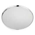 VINOD Stainless Steel Bangla Bogi Plate, Lunch Plate, Dinner Plate Set of 6 - 21 cm, High Grade Stainless Steel, Mirror Finish