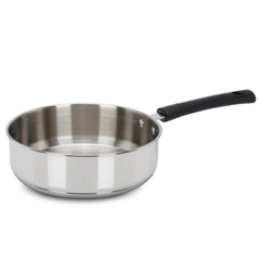 DONIV Stainless Steel Sandwich Bottom Solitaire Fry Pan, – Induction Friendly. Capacity 2 Liter