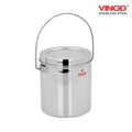 VINOD Stainless Steel Milk Pot 6.35 Litre, Heavy Gauge Steel, Mirror Finish, Rust Free Body and Easy to Clean Surface