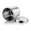 VINOD Stainless Steel Hammered Deep Dabba Set of 3 - Capacity: 350 ml, 500 ml and 750 ml with High Grade steel, Airtight Lids & Rust Free