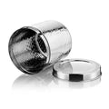 VINOD Stainless Steel Hammered Deep Dabba Set of 4 - Capacity: 3500 ml, 4500 ml, 5000 ml & 6000 ml with High Grade Steel & Airtight Lids