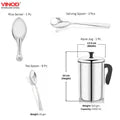 Vinod 51 Pieces Deluxe Stainless Steel Dinner Set In Two Boxes, Rust-Free Steel, Mirror Finish, Dishwasher Safe & ISI Certified