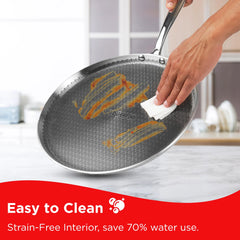 Vinod Platinum Triply Stainless Steel SAS Pro Dosa Tawa (Induction Friendly)
