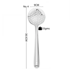 Vinod Stainless Steel Cooking Skimmer/Jharni/Jhara With long Handle, Set of 2, Size 30.5cm