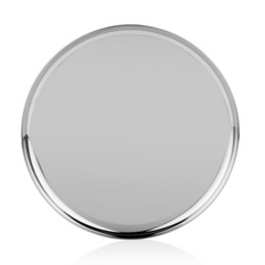 Vinod Stainless Steel Bangla Bogi Plate, Lunch & Dinner Plate, Set of 4 pieces, Diameter 29 cm