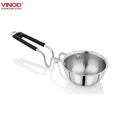 Vinod - Claro Heavy Gauge Stainless Steel Hammered Tadka Pan, 1.5 mm