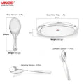 VINOD 51 Pieces Stainless Steel Dinner Set in Two Boxes, Heavy Gauge steel, Tough and Strong, Mirror finish, Dishwasher safe & ISI certified