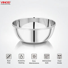 Vinod Stainless Steel Maharaja Bowl set of 12 pcs