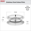 Vinod Stainless Steel Halwa Plate Set of 12 Pieces