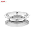 Vinod Stainless Steel Halwa Plate Set of 12 Pieces
