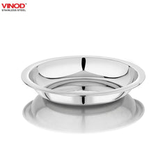 Vinod Stainless Steel Halwa Plate Set of 6 Pieces