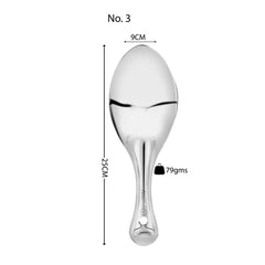 Vinod Stainless Steel Rice Server, Rice Spoon, Rice Chamcha, Ideal for serving rice & biryani, Set of 2, Size 25cm