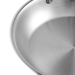Vinod Platinum Triply Stainless Steel Kadai with Lid (Induction Friendly) (Copy)