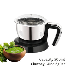 BOSS Tornado 1000Watt Mixer Grinder, 3 Jars, 5 years warranty