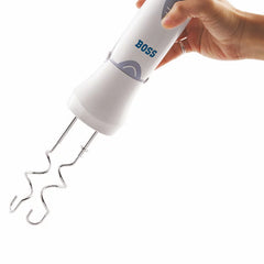 BOSS Quickmix Hand Blender 450 watts Hand Blender, Variable speed control, Chopper & Measuring Jar, Whisk & Dough hooks, 2 Years Warranty