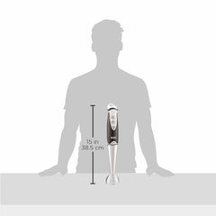 BOSS Quickmix Hand Blender 450 watts Hand Blender, Variable speed control, Chopper & Measuring Jar, Whisk & Dough hooks, 2 Years Warranty