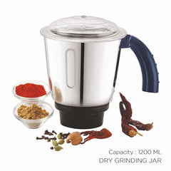BOSS Ruftuf 1000W Heavy Duty Mixer Grinder with powerful motor, 2 SS Jars