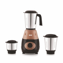BOSS Bravo 500W Mixer Grinder with Powerful Motor, 3 SS Jars, 2 years warranty