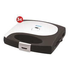 BOSS Griller Toaster 2-in-1 Sandwich Maker, 700 Watts, with Detachable Plates for Toast & Grill