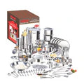 VINOD 114 Pieces Griha Pravesh Kitchen Set Ideal Gift Choice for Anniversaries, Weddings & for Giveaways to your Family