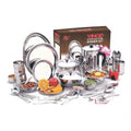 VINOD 30 Pieces Stainless Steel Dinner Set, Heavy Gauge, Mirror Finish, Food-Grade Steel, Dishwasher safe & ISI Certified