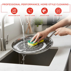 Vinod Platinum Triply Stainless Steel SAS Pro Dosa Tawa (Induction Friendly)
