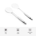 Vinod Stainless Steel Paratha Palta 34 cm Cooking Turner for Chapati, Dosa, Uttapam, Roti & Paratha Flat Plain Cooking Spoon Steel Spatula I Must Have Kitchen Tools I Set of 2