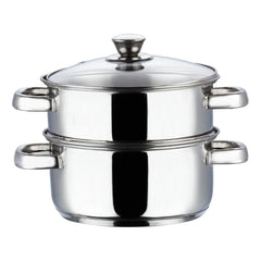 Vinod Stainless Steel 2 Tier Steamer with Lid (Induction Friendly)