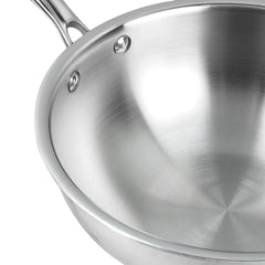 Vinod Platinum Triply Stainless Steel Deep Frypan (Induction Friendly)