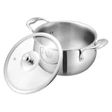 Vinod Platinum Triply Medium Belly Saucepot ( Induction Friendly )