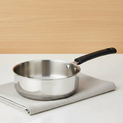 DONIV Stainless Steel Sandwich Bottom Solitaire Fry Pan, – Induction Friendly. Capacity 2 Liter