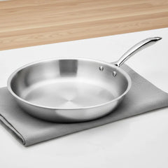 Doniv Titanium Triply Stainless Steel Fry Pan Induction Friendly