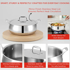 Chef's Lagan Pot with silicon matt