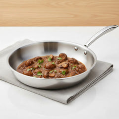 Doniv Titanium Triply Stainless Steel Fry Pan , Induction Friendly