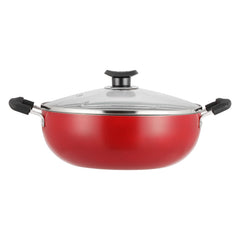 Vinod Zest Non Stick Deep Kadai with Lid (Induction Friendly)