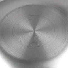 Vinod Platinum Triply Stainless Steel Wok - 26 cm (Induction Friendly)