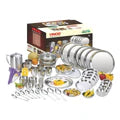 55 Pieces Two Tone Dinner Set for Six Persons with Free Doniv Frypan Ideal Gift for Anniversaries and Housewarming