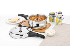 Doniv Titanium Triply Stainless Steel Pressure Cookers , Outer Lid, Induction Friendly