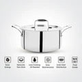 Doniv Titanium Triply Stainless Steel Sauce Pot with Cover