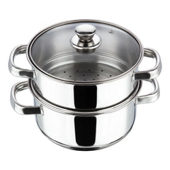 Vinod Stainless Steel 2 Tier Steamer with Lid (Induction Friendly)